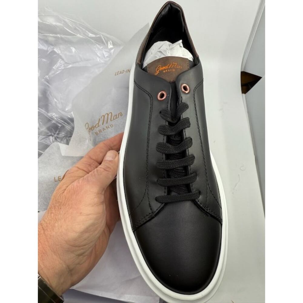 NEW Good Man Brand Legend London Sneaker Shoes Black /Dark Vachetta Mens Sz 9.5 - Picture 3 of 11